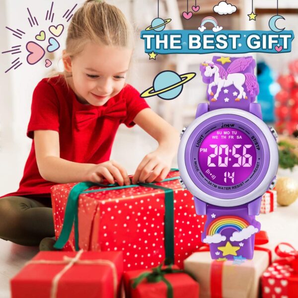 Watch for Girls Age 3-10 with Waterproof LED Lights - Image 2
