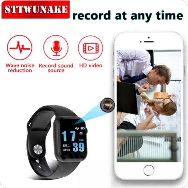 HOTAPEPU Hidden Spy Hidden Professional Digital Vocal Recorder, Mini Camera Watch, HD 1080p Revealer, Dictaphone, Small Microphone, Domestic Safety - Image 2